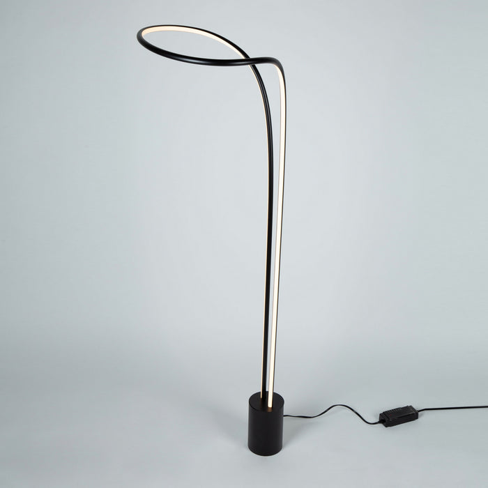 Artcraft LED Floor Lamp from the Cortina collection in Matte Black finish