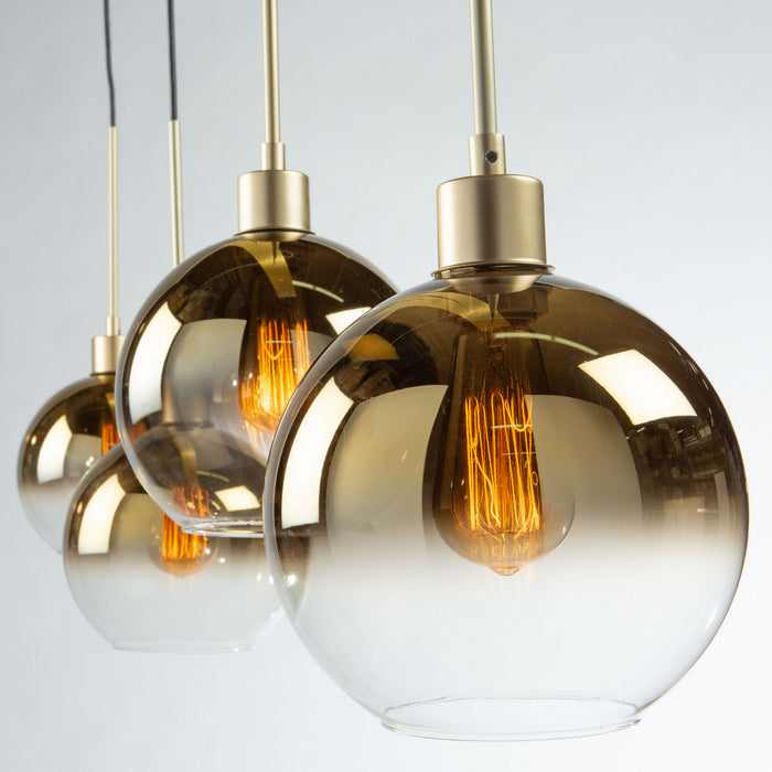 Artcraft Four Light Island Pendant from the Morning Mist collection in Gold finish