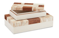 Currey and Company - 1200-0446 - Box Set of 2 - 1940s Collection - Beige/Brown/Ivory/Natural