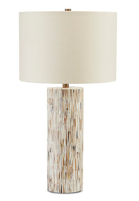 Currey and Company - 6000-0709 - One Light Table Lamp - Aquila - Cream/Natural/Brown