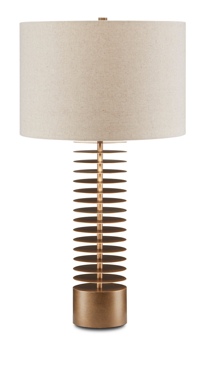 Currey and Company - 6000-0720 - One Light Table Lamp - Antique Brass