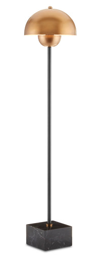 Currey and Company - 6000-0721 - One Light Table Lamp - La Rue - Brushed Brass/Black