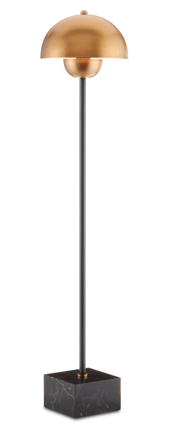 Currey and Company - 6000-0721 - One Light Table Lamp - La Rue - Brushed Brass/Black