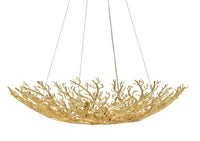 Currey and Company - 9000-0780 - Eight Light Chandelier - Sea Fan Collection - Gold Gilt