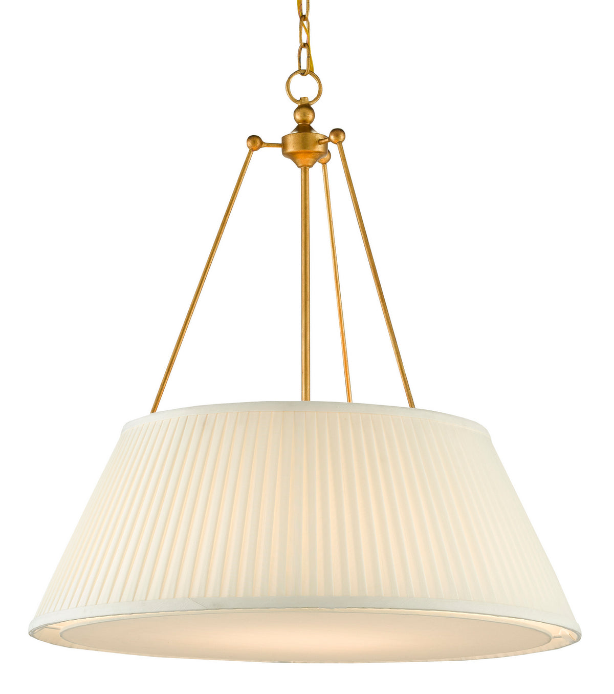 Currey and Company - 9000-0793 - LED Pendant - Antique Gold Leaf/White