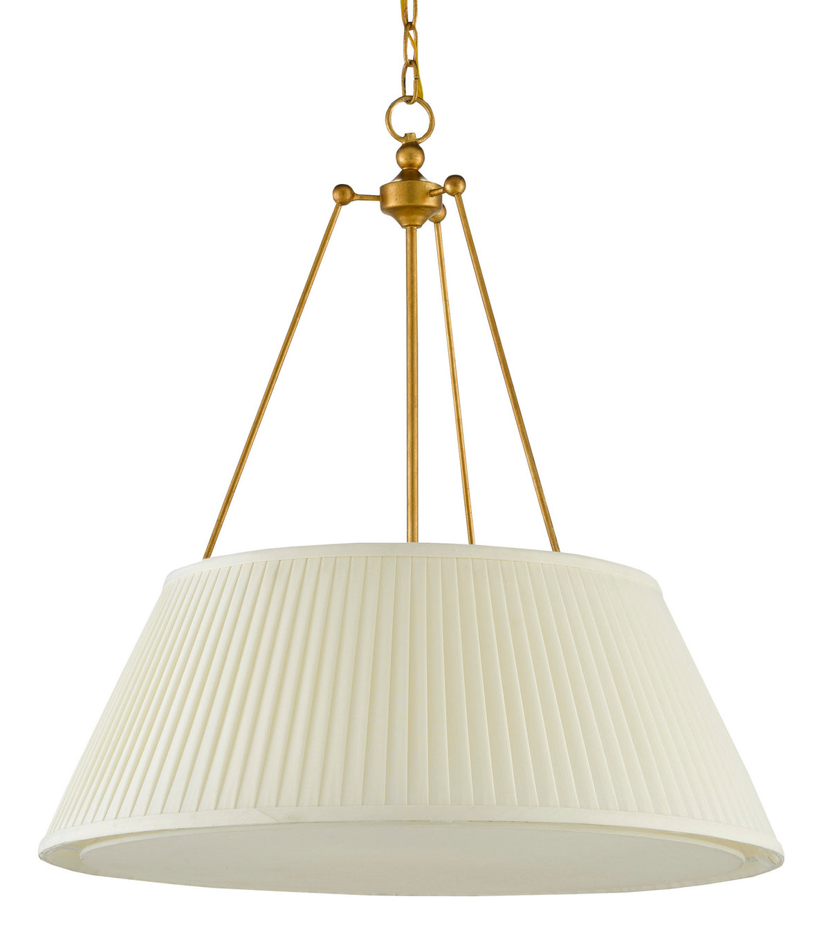 Currey and Company - 9000-0793 - LED Pendant - Antique Gold Leaf/White