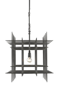 Currey and Company - 9000-0809 - Five Light Chandelier - Steelhouse - Blacksmith