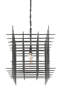 Currey and Company - 9000-0809 - Five Light Chandelier - Steelhouse - Blacksmith