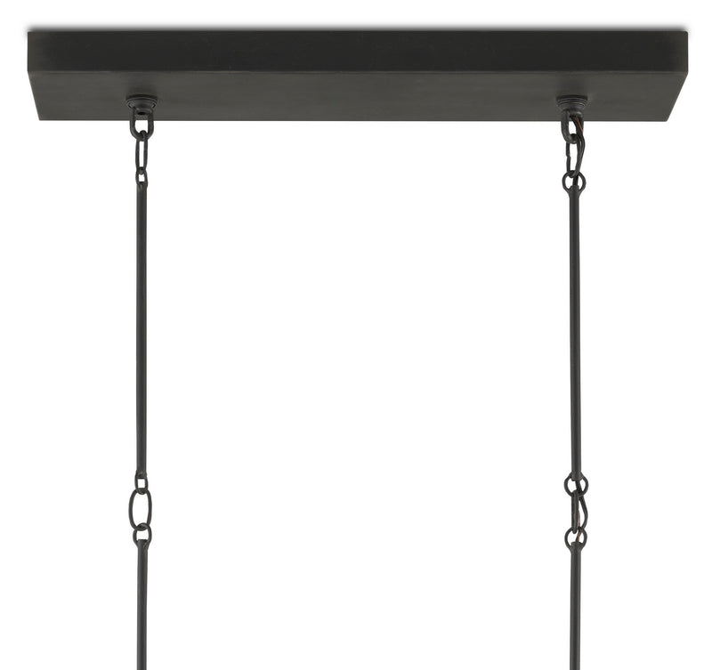 Currey and Company - 9000-0809 - Five Light Chandelier - Steelhouse - Blacksmith