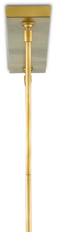 Currey and Company - 9000-0820 - Four Light Chandelier - Contemporary Gold Leaf/Abaca Rope