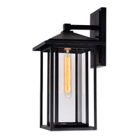 CWI Lighting - 0417W9-1-101 - One Light Outdoor Wall Mount - Crawford - Black