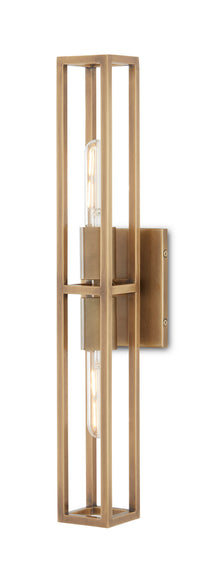 Currey and Company - 5800-0019 - Two Light Wall Sconce - Bergen - Antique Brass
