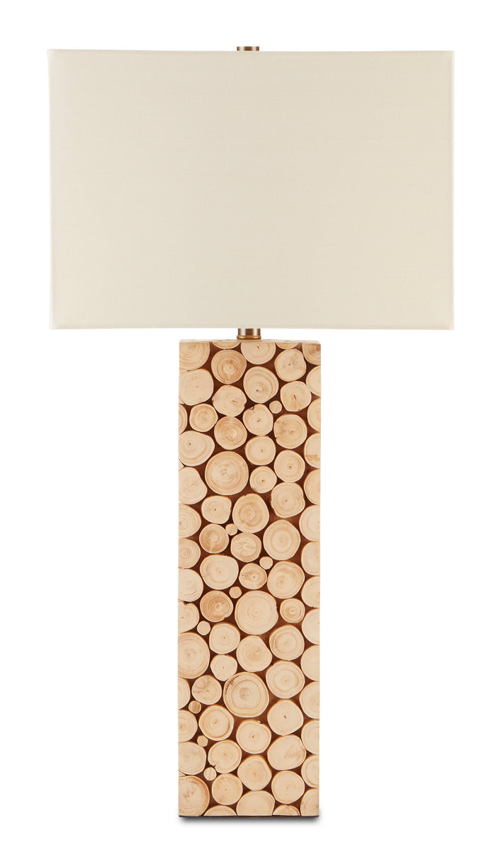 Currey and Company One Light Table Lamp from the Mimosa collection in Natural finish