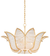 Currey and Company - 9000-0776 - Three Light Chandelier - Contemporary Gold Leaf/Clear