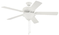 Craftmade - DCF52W5C1W - 52" Ceiling Fan - Decorator's Choice Bowl Light Kit - Matte White
