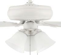 Craftmade - DCF52W5C1W - 52" Ceiling Fan - Decorator's Choice Bowl Light Kit - Matte White