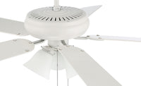 Craftmade - DCF52W5C1W - 52" Ceiling Fan - Decorator's Choice Bowl Light Kit - Matte White