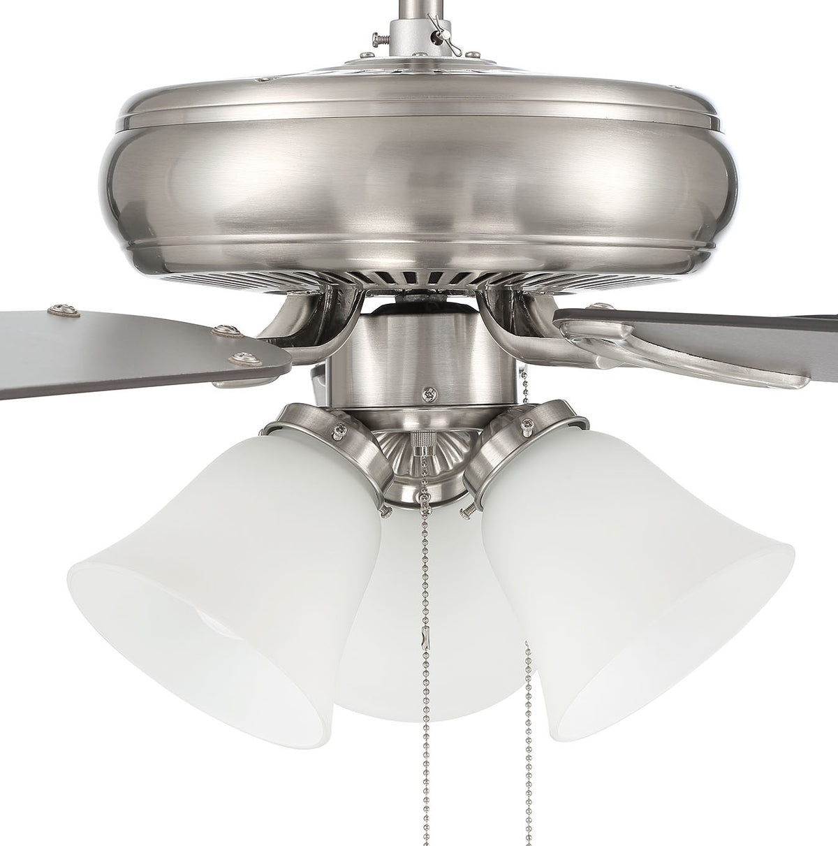 Craftmade - DCF52BNK5C3W - 52"Ceiling Fan - Decorator's Choice 3 Light Kit - Brushed Polished Nickel