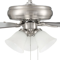 Craftmade - DCF52BNK5C3W - 52"Ceiling Fan - Decorator's Choice 3 Light Kit - Brushed Polished Nickel