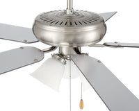 Craftmade - DCF52BNK5C3W - 52"Ceiling Fan - Decorator's Choice 3 Light Kit - Brushed Polished Nickel