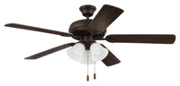 Craftmade - DCF52ESP5C3W - 52"Ceiling Fan - Decorator's Choice 3 Light Kit - Espresso