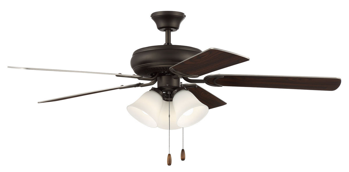Craftmade - DCF52ESP5C3W - 52" Ceiling Fan - Decorator's Choice 3 Light Kit - Espresso