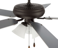 Craftmade - DCF52ESP5C3W - 52"Ceiling Fan - Decorator's Choice 3 Light Kit - Espresso