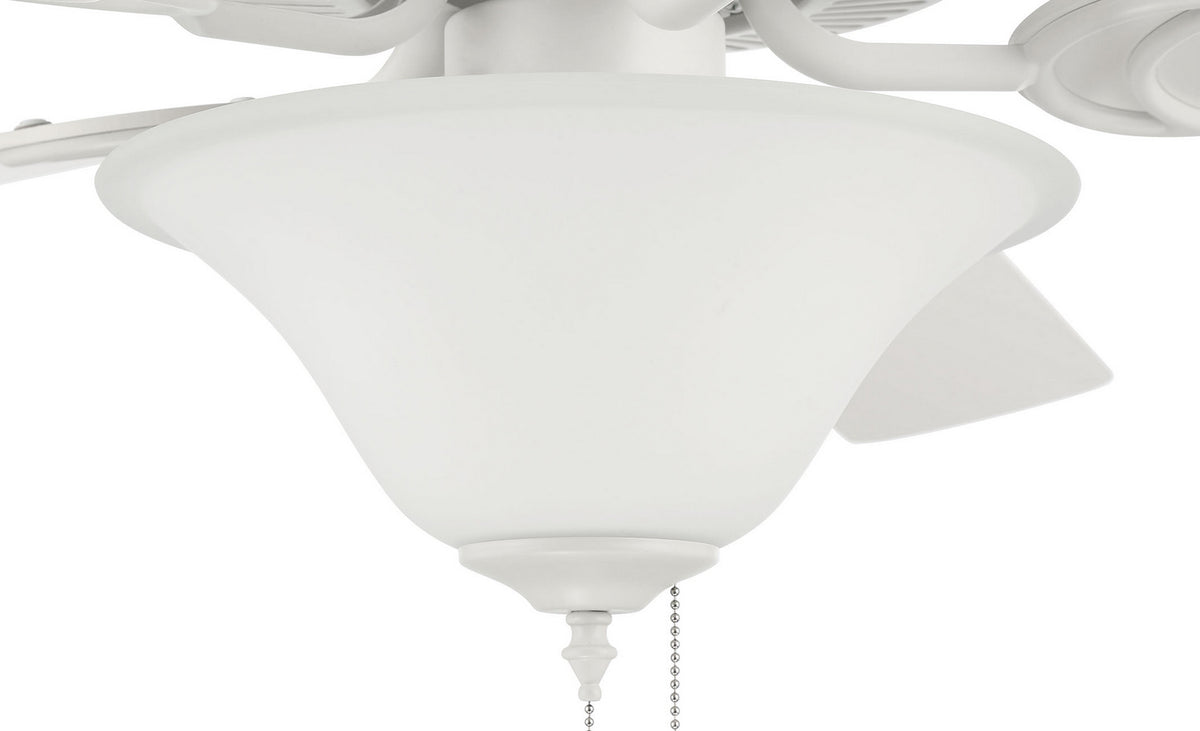 Craftmade - DCF52W5C3W - 52" Ceiling Fan - Decorator's Choice 3 Light Kit - Matte White