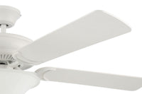 Craftmade - DCF52W5C3W - 52" Ceiling Fan - Decorator's Choice 3 Light Kit - Matte White