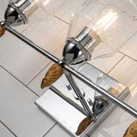 Lucas + McKearn - BB1000PC-3-F2G - Three Light Vanity - Felice - Polished Chrome