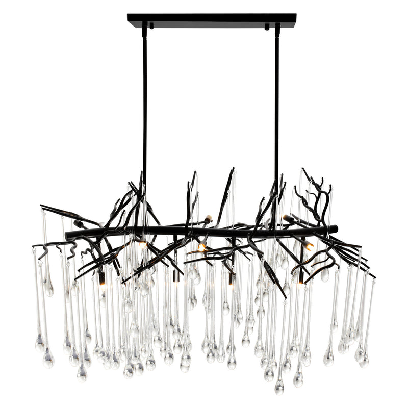 CWI Lighting - 1094P47-10-101 - Ten Light Chandelier - Anita - Black