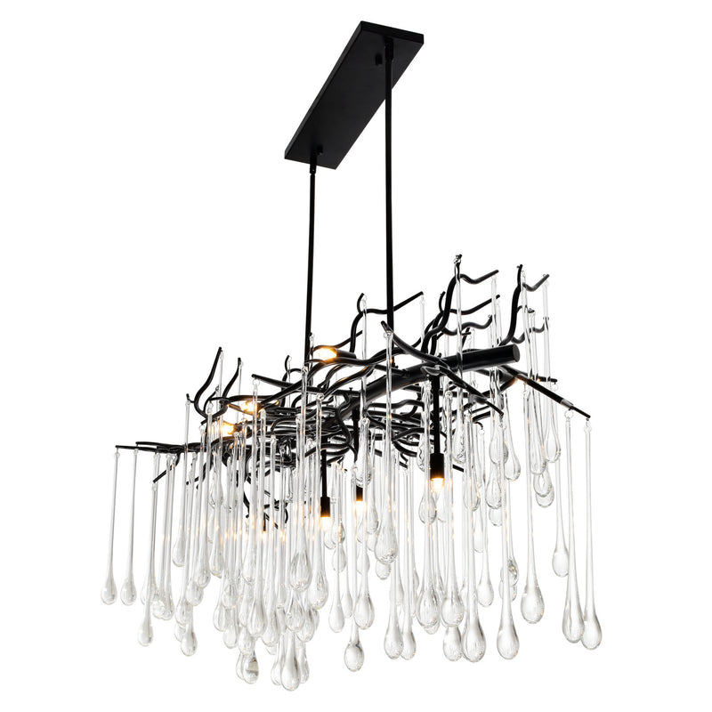 CWI Lighting - 1094P47-10-101 - Ten Light Chandelier - Anita - Black