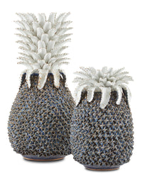Currey and Company - 1200-0480 - Pineapple - Waikiki Collection - Blue/White