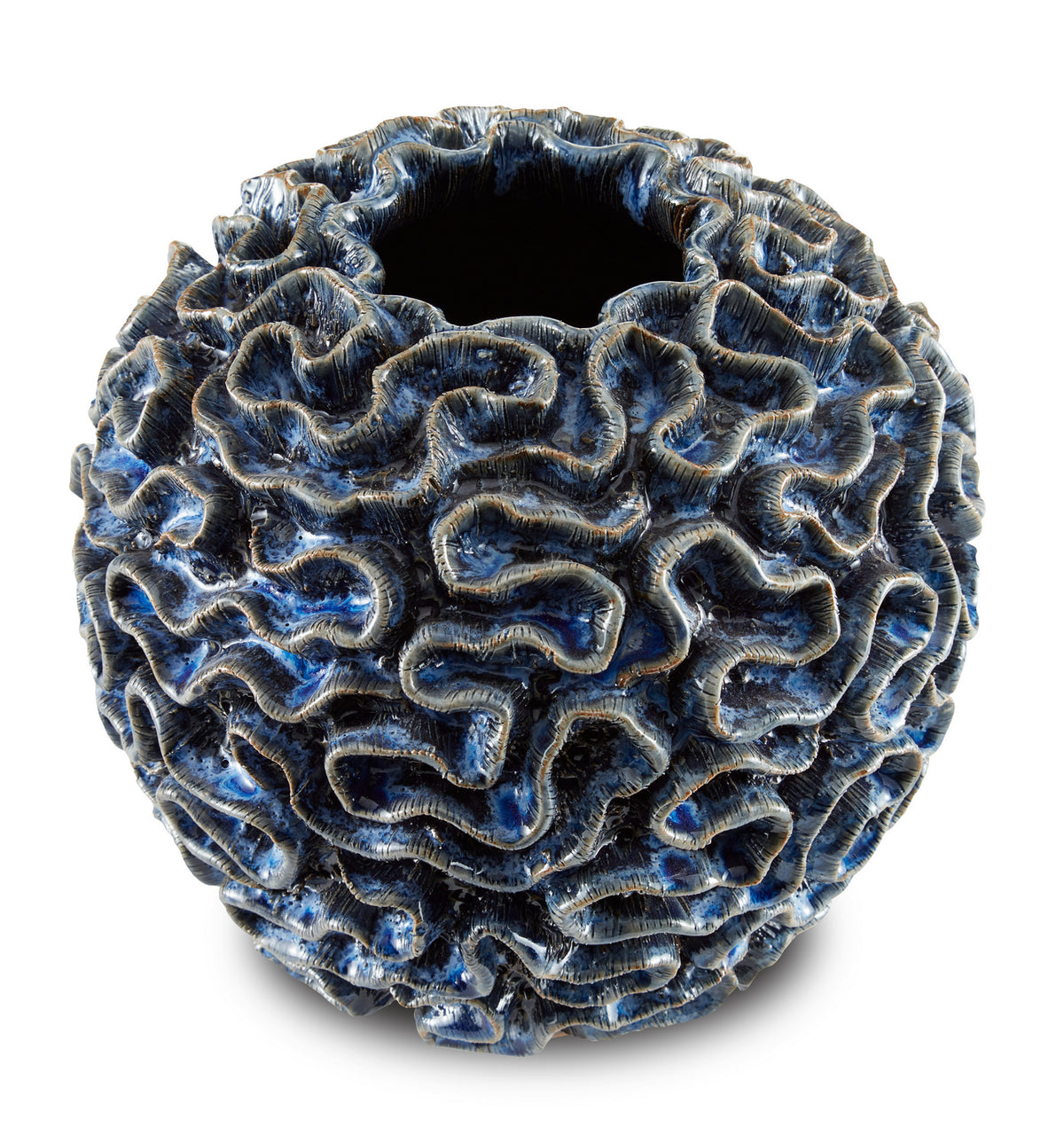 Currey and Company - 1200-0490 - Vase - Milos - Blue