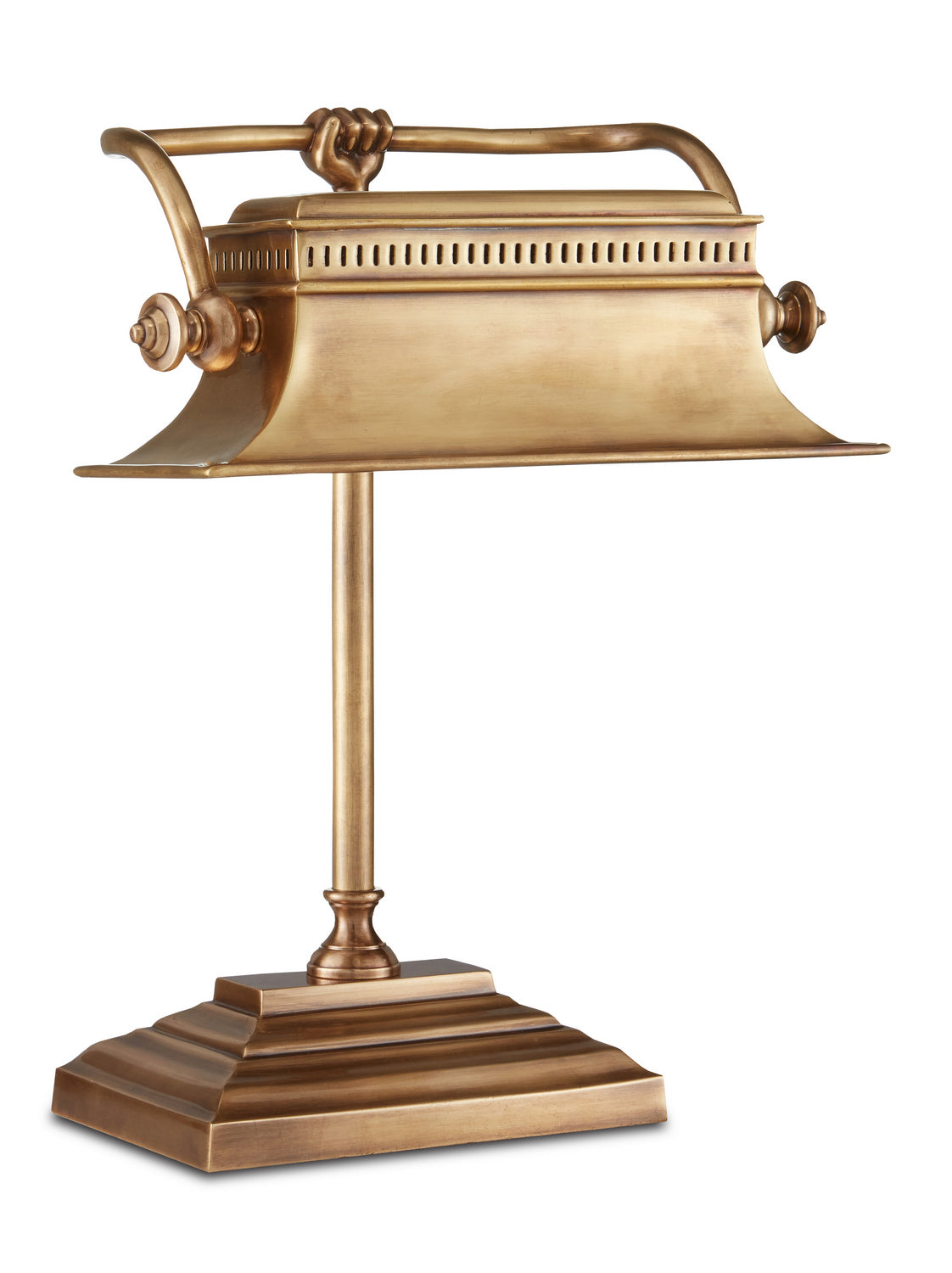 Currey and Company - 6000-0758 - One Light Table Lamp - Malvasia Collection - Vintage Brass