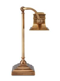 Currey and Company - 6000-0758 - One Light Table Lamp - Malvasia Collection - Vintage Brass