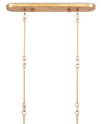 Currey and Company - 9000-0853 - Six Light Chandelier - Grand Lotus Collection - Satin Black/Contemporary Gold Leaf