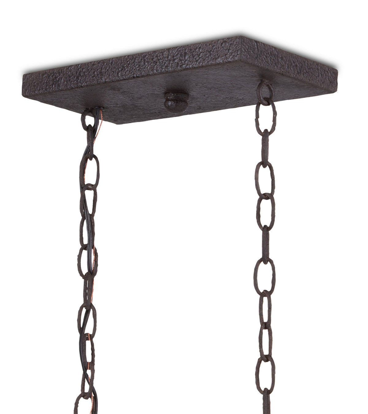Currey and Company - 9000-0874 - Six Light Lantern - Denison Collection - Molé Black/Natural