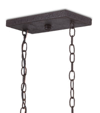 Currey and Company - 9000-0874 - Six Light Lantern - Denison Collection - Molé Black/Natural
