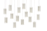 Currey and Company - 9000-0885 - 15 Light Pendant - Escenia Collection - Frosted White