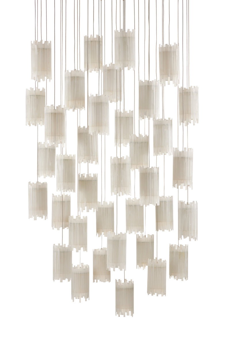 Currey and Company - 9000-0887 - 36 Light Pendant - Escenia Collection - Frosted White