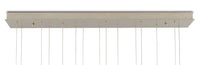 Currey and Company - 9000-0892 - 15 Light Pendant - Daze - Antique Brass/White/Silver