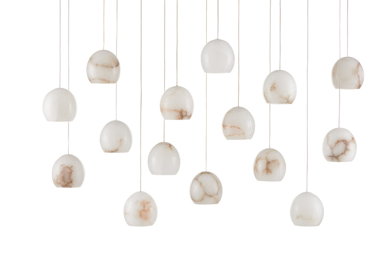 Currey and Company - 9000-0899 - 15 Light Pendant - Lazio Collection - White