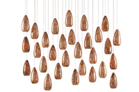 Currey and Company - 9000-0907 - 30 Light Pendant - Rame Collection - Copper