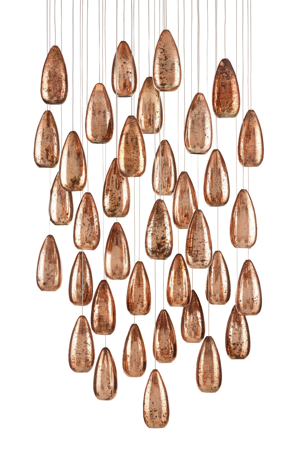 Currey and Company - 9000-0908 - 36 Light Pendant - Rame Collection - Copper