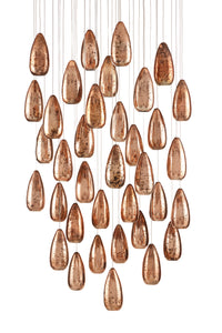 Currey and Company - 9000-0908 - 36 Light Pendant - Rame Collection - Copper