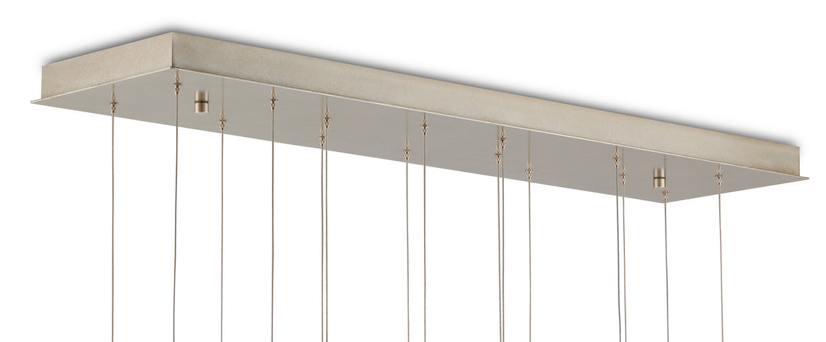 Currey and Company - 9000-0913 - 15 Light Pendant - Piero Collection - Sugar White