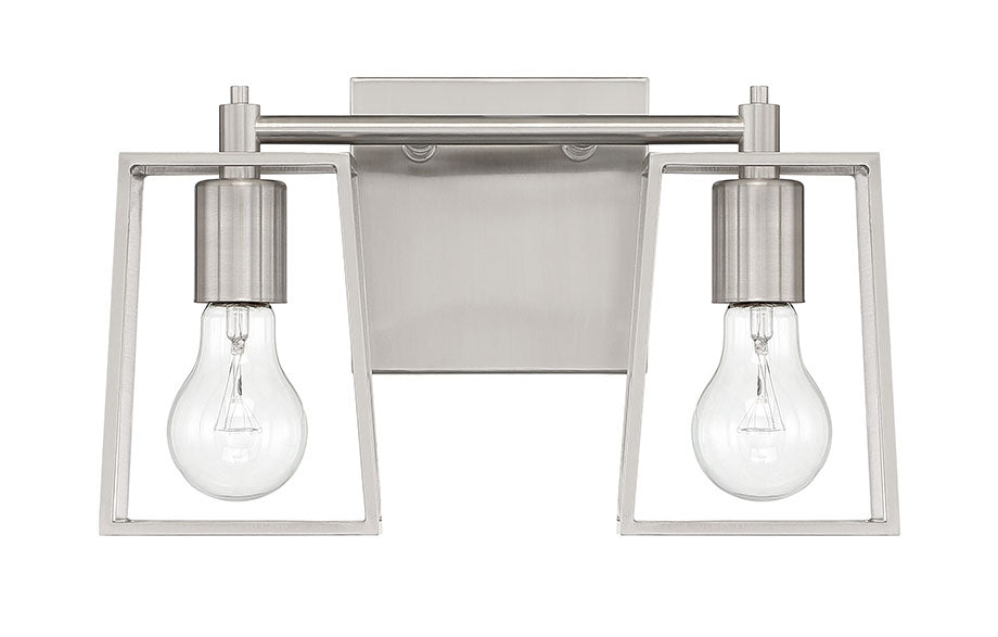 Craftmade - 12113BNK2 - Two Light Vanity - Dunn - Brushed Polished Nickel