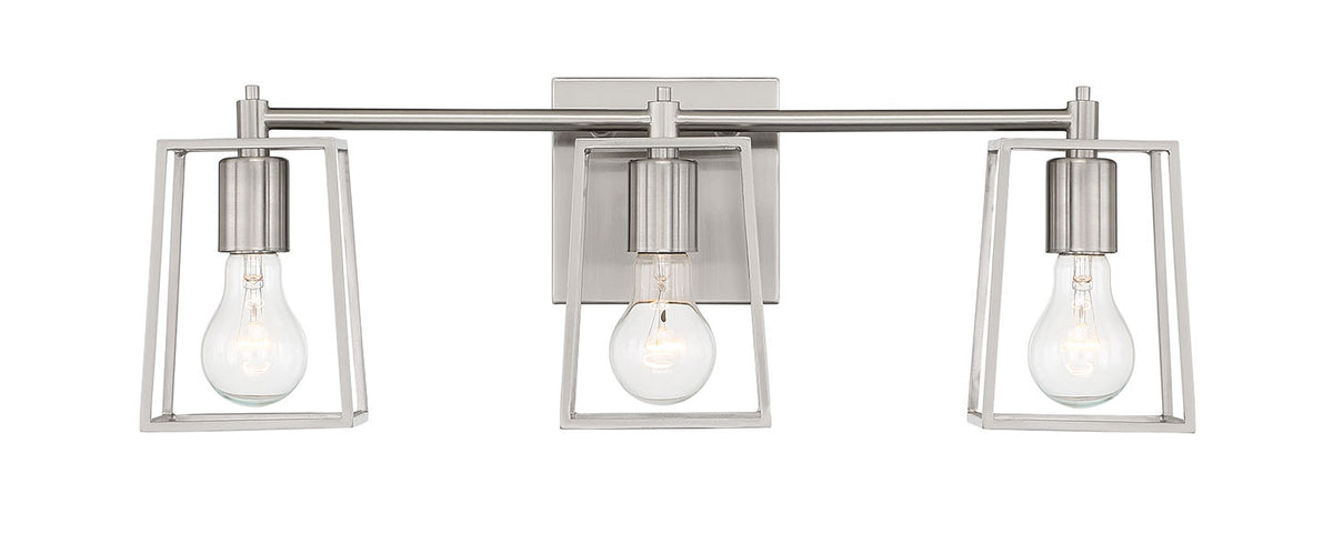Craftmade - 12123BNK3 - Three Light Vanity - Dunn - Brushed Polished Nickel
