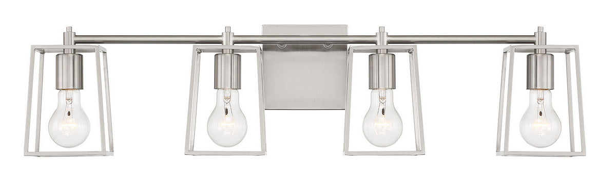 Craftmade - 12132BNK4 - Four Light Vanity - Dunn - Brushed Polished Nickel